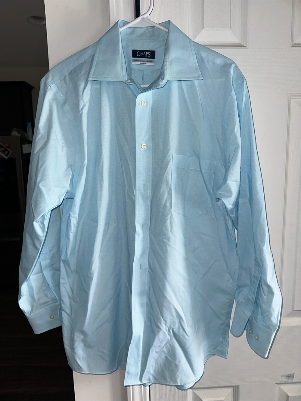 Chaps Men's Pale Blue Dress Shirt